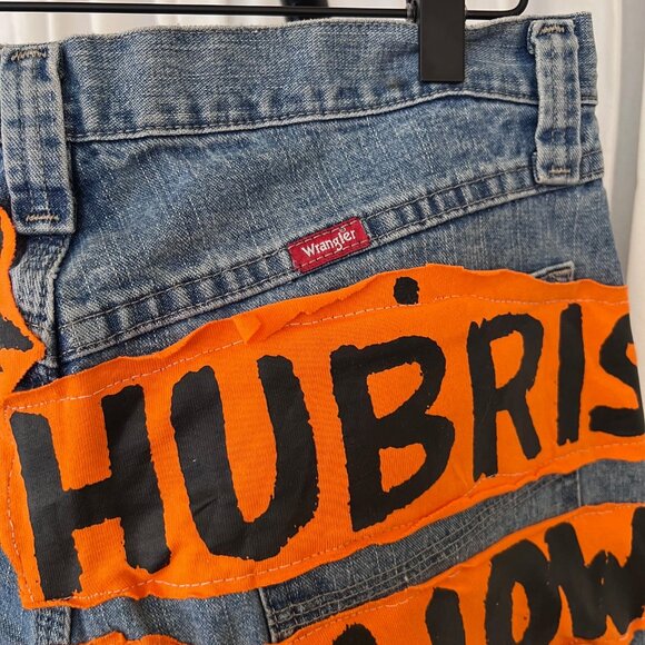 Reworked American Indian/Eagle Wranglere Protest Shorts - Picture 4 of 6